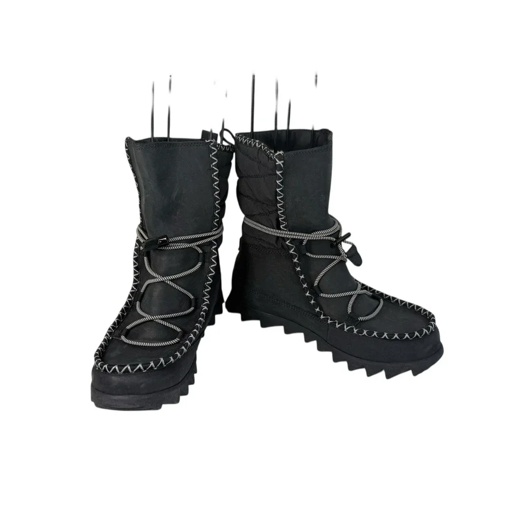 The North Face Black Boots ThermoBall‎ Lace Up Waterproof Women's Size 7 No Box